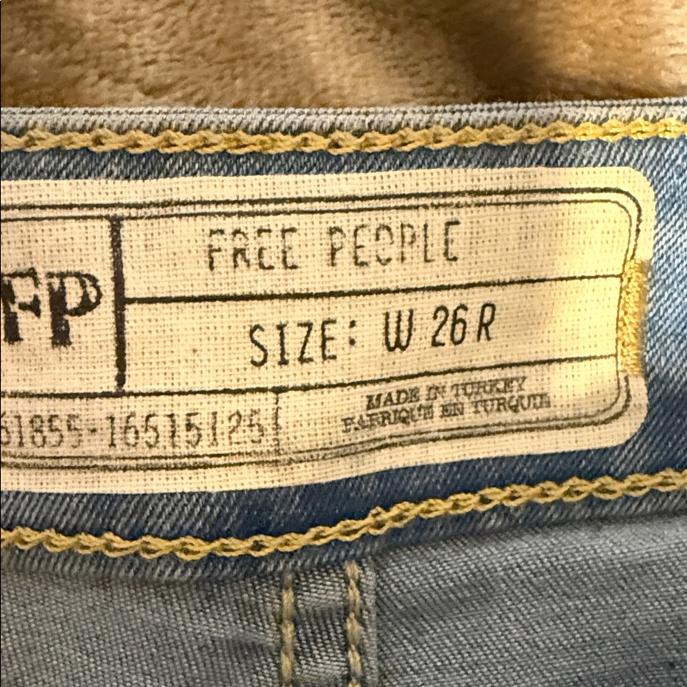 Free People Super Flare Light Blue Jeans size 26 - Picture 3 of 15